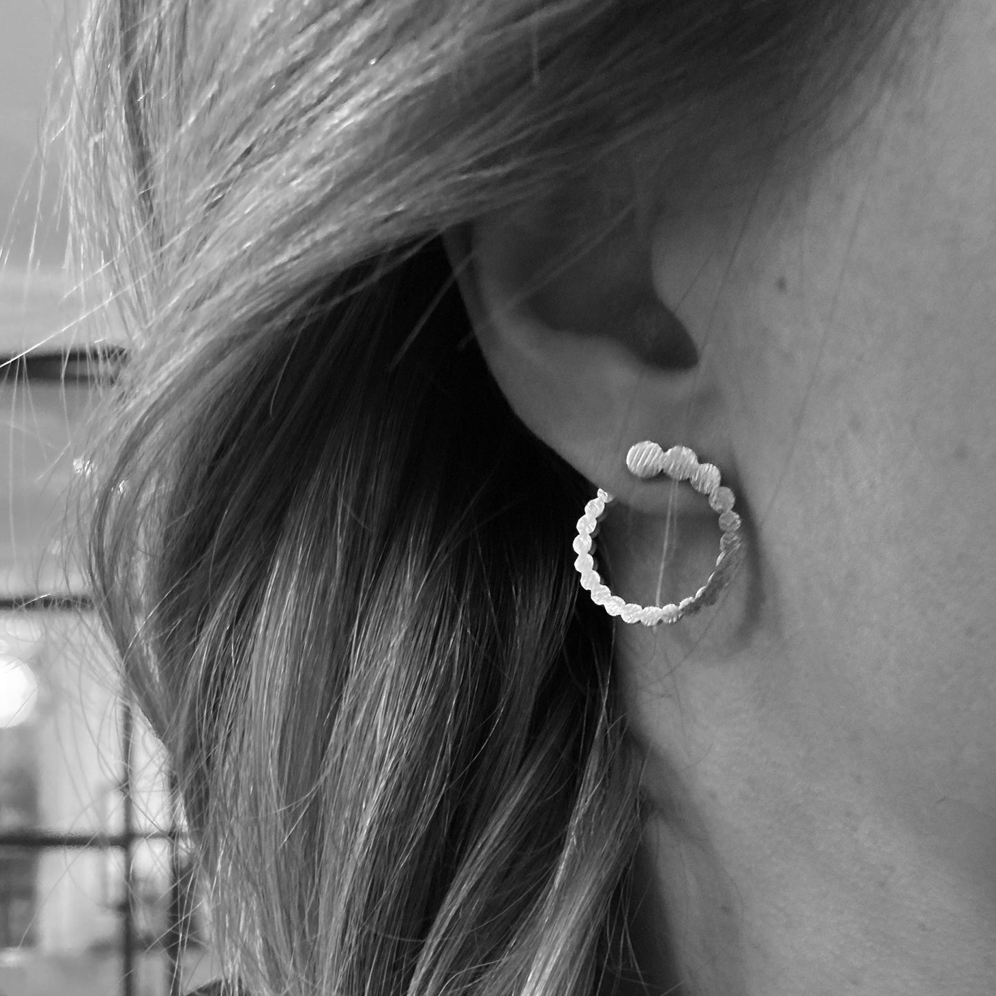 SILO sølv øreringe